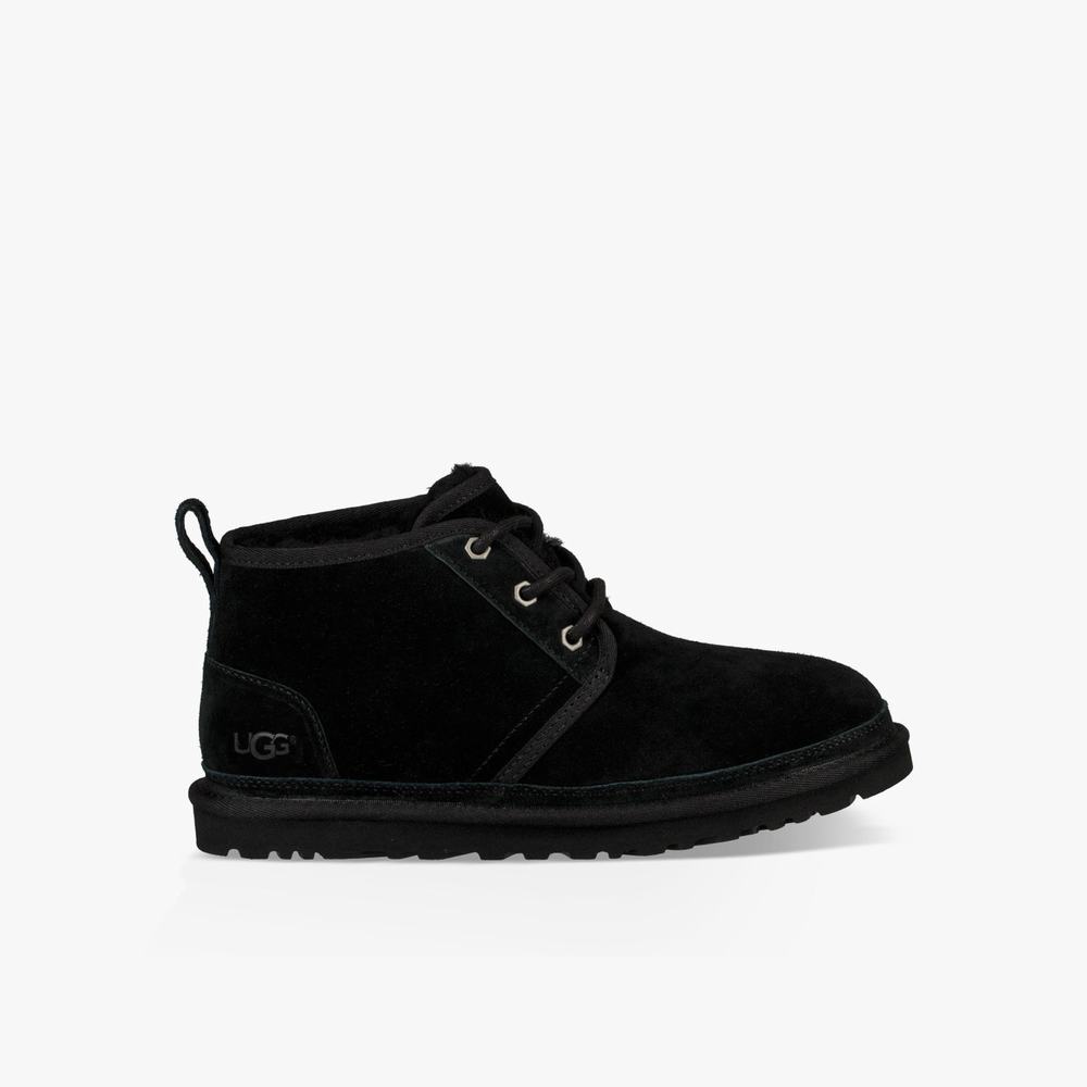 Bottes Classic UGG Neumel Femme Noir Soldes 324KOIWP